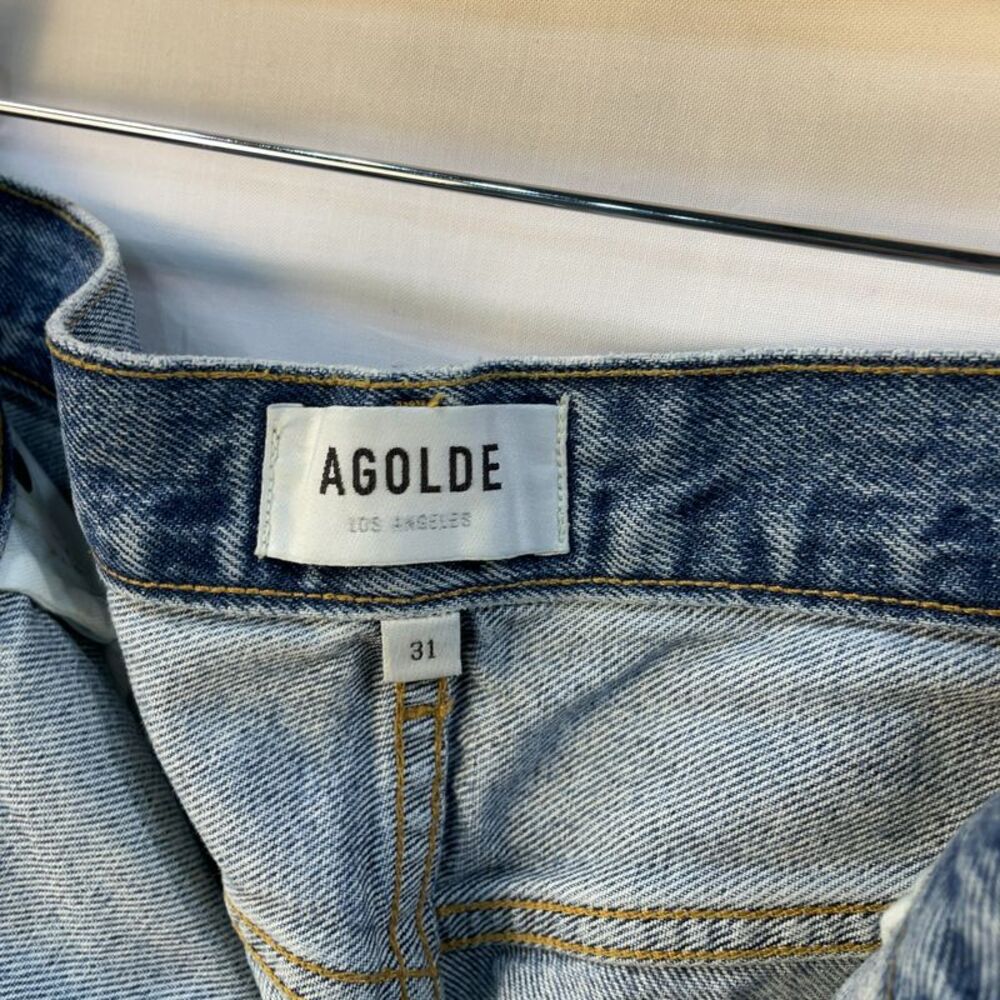 Agolde Pinch Waist High Rise Straight Jeans - Picture 4 of 5
